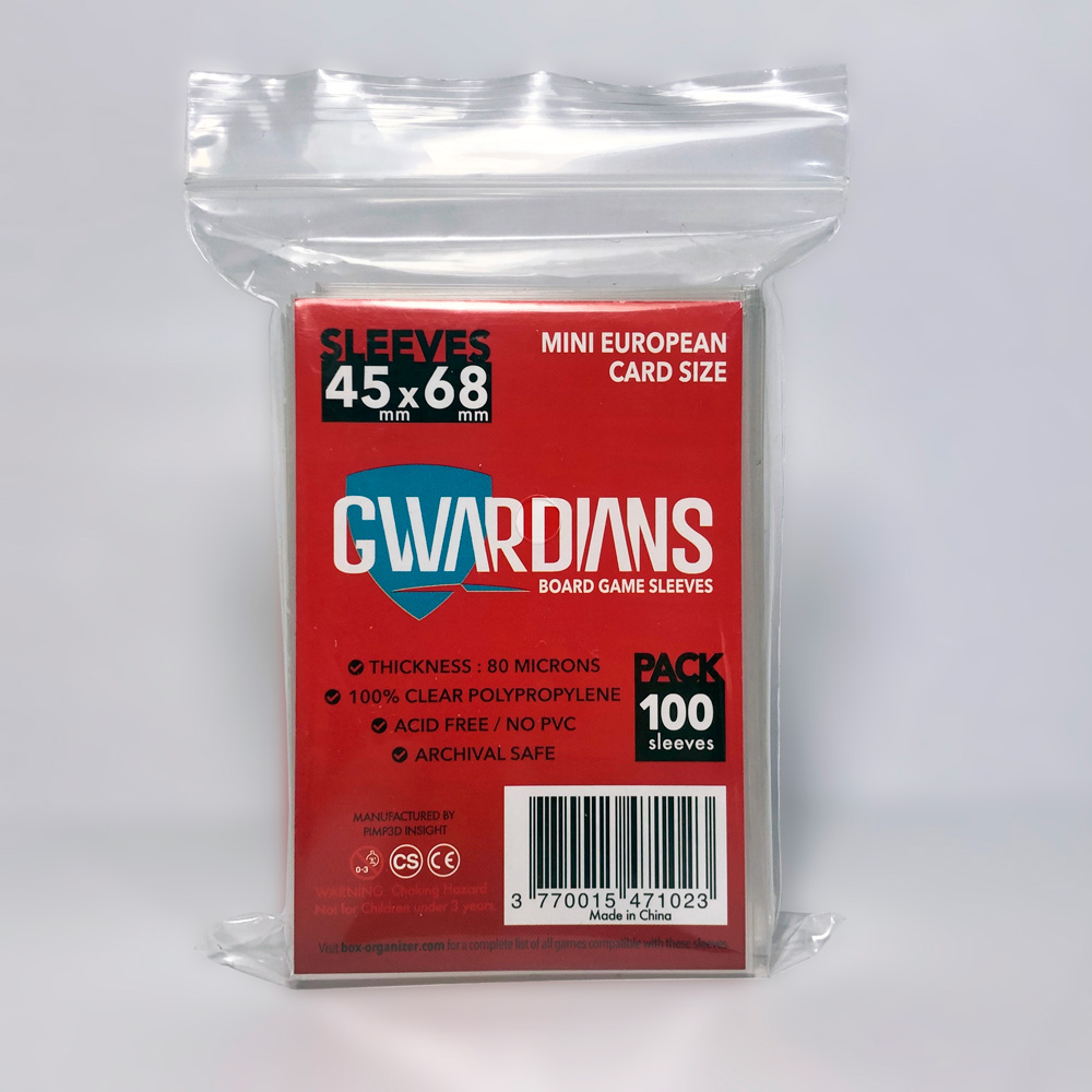 acheter Gwardians® sleeves Mini EURO size 45 X 68mm - Rangement
