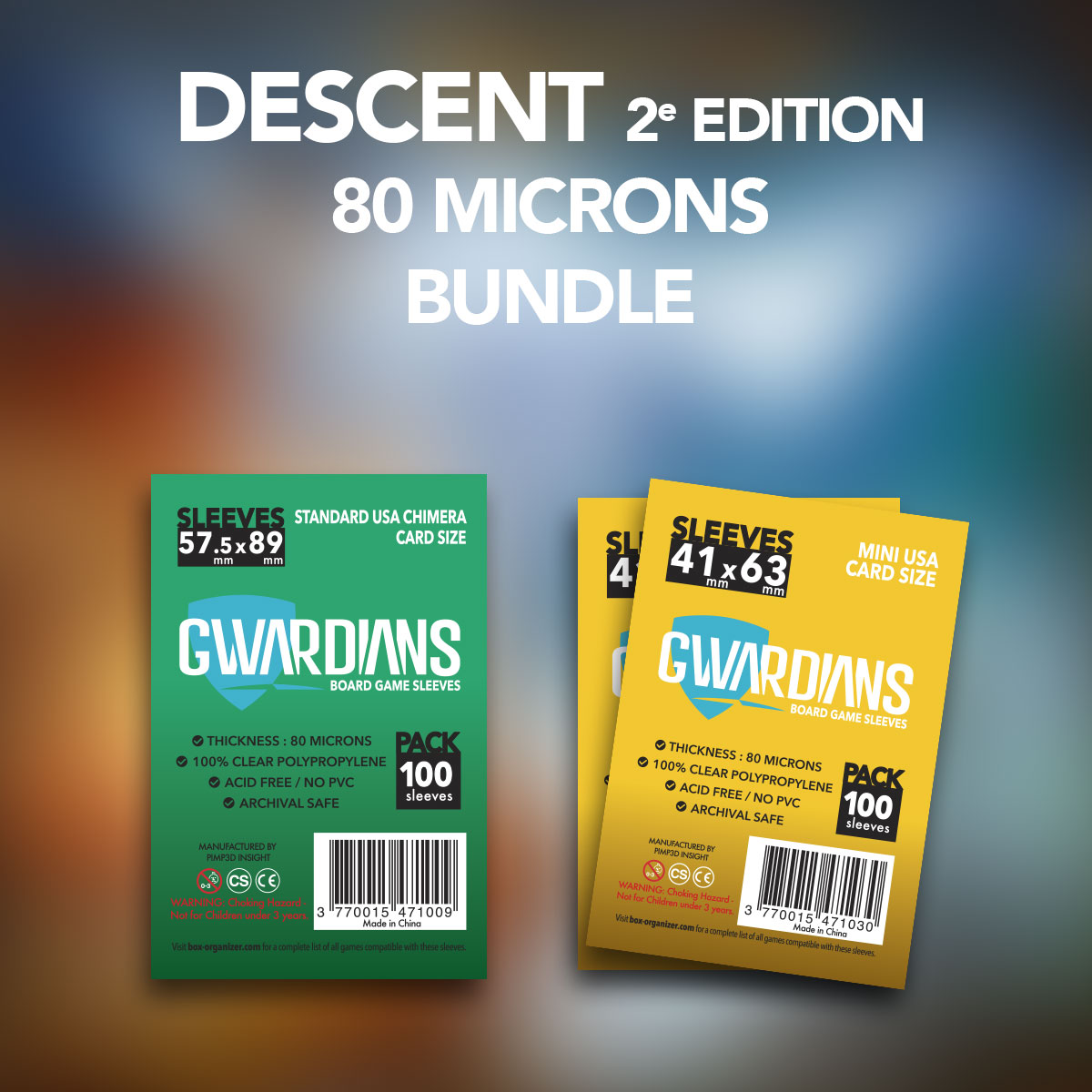 acheter Descent v2 Sleeve Bundle - Rangement jeux de societe PiMeePle