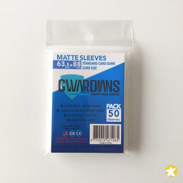 gwardians-sleeves-standard-matte-clear-63,5x88mm-pimeeple